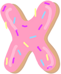 Donut Letter X